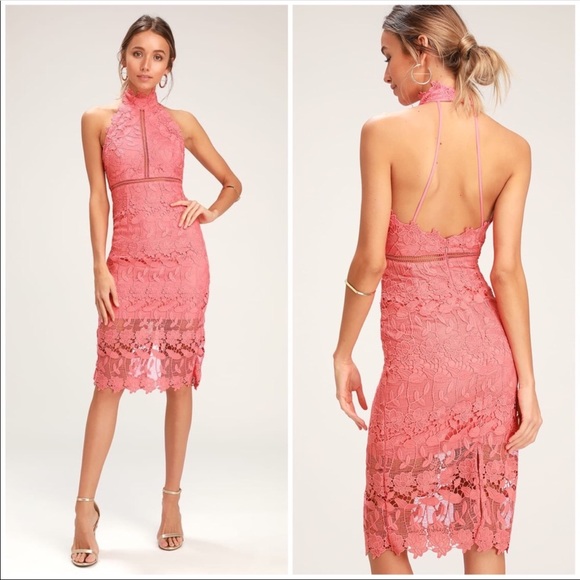 Bardot Dresses & Skirts - Bardot | Noni Halter Dress Bright Melon Size 8/M